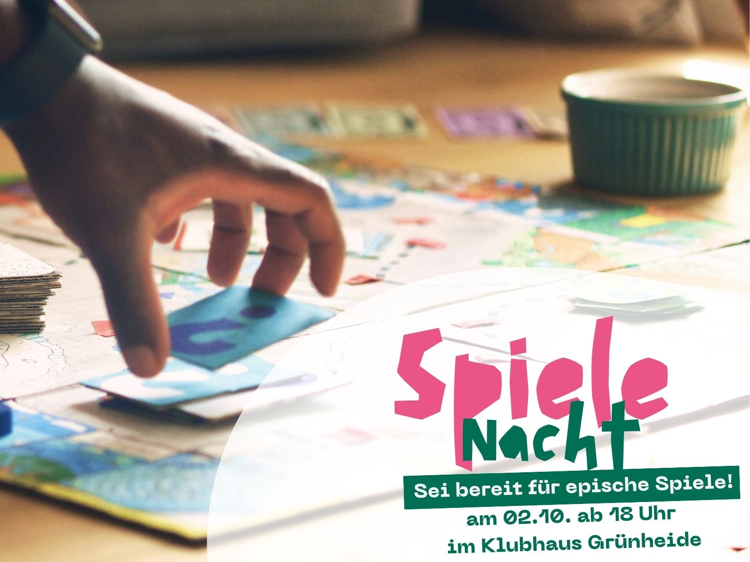 Ankündigung: Spieletreff um 1 Tag vorverlegt – Epische Spiele geplant